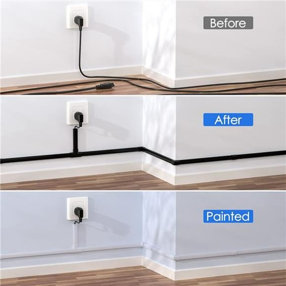 125in Cord Cover,  8X L15.7 W1.18 H0.6, Large, Black - Picture 6 of 7